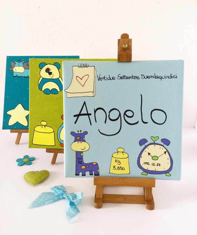 Quadro Nascita personalizzato per la  cameretta di un bambino